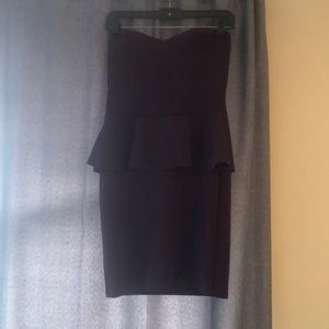 Plum color peplum dress
